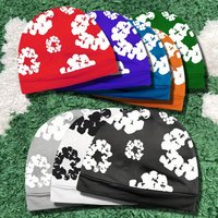 2025 Spring Summer New Cotton Flower Printed Hoodie Casual Versatile Flower Hat Four Seasons Wearable