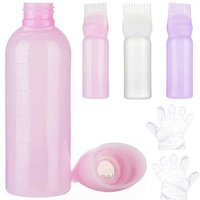 3 Colors Hair Dye Applicator Brush Bottles Dyeing Shampoo Bottle Oil Comb Hair Dye Bottle Applicator Hair Coloring Styling Tool
