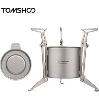 TOMSHOO Camping Titan Alkohol Herd Heizung Ofen W Feuer Abdeckung Deckel Tragbare Faltbare Camping Wandern Kochen Alkohol Brenner