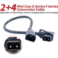 2+4 to 3Pin Lithium Battery Charging Cable Connector 2+4 Xiao Niu G0G1G2F No.9 Battery Adapter Wire Charging Station Head Cord