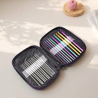 1set 0.6-6.5mm Crochet Hooks Needles Knit Weave Craft Yarn Sewing Tools Crochet Knitting Needles DIY Knitting Tool Set