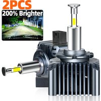 2PCS 6000K LED car headlights D1S D2S D3S D4S D5S plug and play Suitable for car headlight illumination