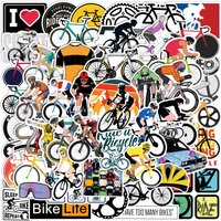 10/25/50pcs Graffiti Bikes Bicycles Riding Stickers for DIY Waterproof Travel Luggage Water Bottle Phone Laptop Guitar Helmet