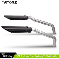 For Honda CBR600RR F5 2005-2024 Exhaust System Muffler Tips Tail Link Pipe Black Exhausts Pipes