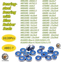 10/20(Pcs) MR85RS 5X8X2.5 ABEC-7 Miniature Blue Sealed Ball Bearings 608RS 8x22x7 6700RS 10x15x4 688RS 8x16x5 MR128RS 8X12X3.5