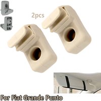 2Pcs Sun Visor Clip Replacement For Fiat Grande Punto 735478275 7355399311 735539312 735280780 ABS Material Car Mount