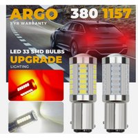 2X 380 1157 Led Brake Light Bulbs Upgrade Xenon Bay15d P21/5w Stop Tail Light Bulbs