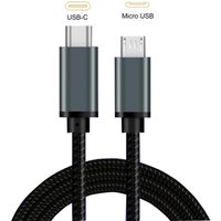 Braided USB C to Micro USB Cable Fast USB Type C to Micro USB OTG Charging Sync cable USB-C to Micro USB for Samsung Xiaomi Huaw