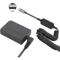 DR-E12 ACK-E12 LP-E12 LPE12 Dummy Battery&DC Power Bank TYPE-C Cable for Canon EOS M M2 M10 M50 M100 M200 Charger