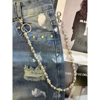 Original DIY Colorful Rhinestone Pants Chain Fashionable Men And Women Luxury Accessories Y2K Style Hip-Hop Jewelry Holiday Gift
