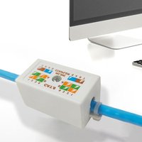T8WC Cat6 Junction Box RJ45 Splices Connectors Unshielded Down Type Coupler for Cat6 Ethernet Cable Accessories
