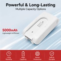 NEUER 25,2V wiederaufladbarer Lithium-Ionen-Akku 5000mAh für Xiaomi Mijia G9 G10 kabellosen Staubsauger 5000mAh Zubehör