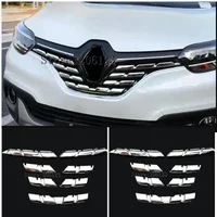 For Renault Kadjar 2015 2016 2017 2018 Chrome Front Mesh Grill Bumper Cover Trim Insert Bonnet Garnish Molding Guard Protector