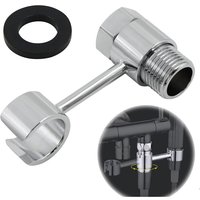 Rotatable Toilet Spray Gun Holder No Drilling Installation Triangle Valve Female Wash Sprinkler Head Fixed Base for Toilet Acces