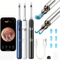 3 in 1 Wi-Fi Enabled Ear Pick Tweezers 12MP Camera Earwax Removal Tool with Rechargeable Battery Ear Cleaner with Tweezers Tools