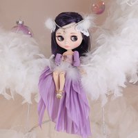 ICY DBS Blyth 1/6 Doll 30cm White Skin frosted Face bjd doll full set SD