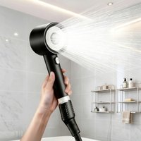 High Pressure Handheld Shower Head with Filter Four Settings Water Saving Filtration Showerhead For Hard Water Bathroom Spa
