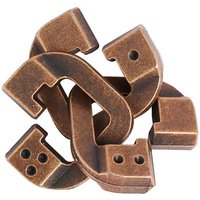 Brother Lock Metal Puzzles Brain Teasers for Adults Kids Boys Girls Mind IQ Logic Test Disentanglement Educational Toys Games