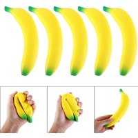 Banana Reducer Slow Rising Banana Squeeze Simulation Banana Yellow Green Squeeze Pinch Pu Fruit Squeeze Birthday Gift