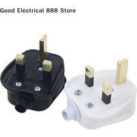 【GE】England Removable Power Plug Type G White Black 3 Pin UK Mains Plug 13A Appliance Assembly Power Cord Fuse Wiring Connector