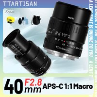 TTArtisan 40mm F2.8 APS-C Macro Lens Manual Focus for SONY E FUJI XF Canon M Panasonic Olympus M4/3 Nikon Z Leica Sigma L Mount