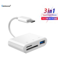 Type C Card Reader SD TF Memory Card Reader USB C OTG Adapter High Speed Data Transmitter for Phone 15 Macbook Smart Cell Phone