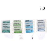 12Pcs 75cm 2/0 3/0 4/0 5/0 Medical Needle Suture Nylon Polyester Thread Suture Practice Kit Teaching Demonstrations Exercises