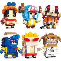 Anime Movie One Piece Character Bricks Chopper Ace KAIDO Nami Building Blocks Set Toys For Children Adults Gifts Bricks Assemble