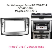 9/10.1 Inch Car Radio Fascia Frame Kit For Volkswagen Passat B6 B7 CC 2010-2018 Android Stereo Dash Panel Center Console Mount
