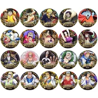 One Piece Anime Badge Ace Luffy Zoro Crocodile OP Pirate King Anime Pin Brooch Collection Cosplay Accessory Gift for Fans