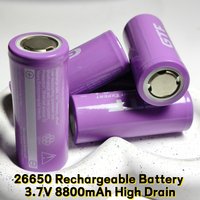 26650 Rechargeable Battery 3.7V 8800mAh High Drain 26650 Rechargeable Battery 3.7V 8800mAh High Drain