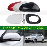 CAPQX For SAIC MG ZS MGZS 2017-2022 Car Rearview Mirror Cover Lens Side Mirror Lid Shell Housing Mirror Frame Glass Turn Light