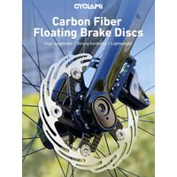 AliExpress CYCLAMI Bicycle 160/180mm Disc Brake Rotor Floating Carbon Fiber Thickening Anodized Quick Cooling Ultra-light Disc
