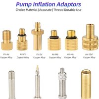 AliExpress NONE Bike Valve Adapter FV AV DV Converter Presta to Schrader Dunlop Connector for MTB Tire Pump Inflatable Connection Nozzle