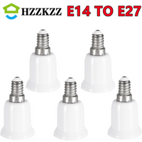 5/PCS E14 to E27 Lamp Holder Converter Fireproof Socket Base Converters 220V Light Bulb Adapter Conversion Lighting Accessories