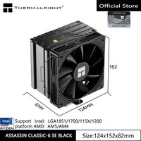 Thermalright ASSASSIN CLASSIC-6 SE CPU air-cooled heat sink,AGHP GEN 5.0/6heat pipes/Support LGA1851/1700/115X/1200/AM5/AM4