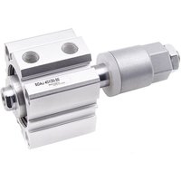 SDAJ20/25/32/40/50/63/80/100 Adjustable Stroke Compact Thin Pneumatic Air Cylinder Piston Aluminum Alloy Double Acting