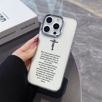 Christian Jesus Bible Quote faith Phone Case for Xiaomi Redmi Note 15 14 13 14c 13c 12 11 12s 12c 10c Pro Plus 4G 5G Transparent