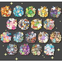 DIY Pokemon Squirtle Bulbasaur Mew Charmander Jigglypuff Togepi Acrylic Keychain Anime Peripherals Holiday Gifts