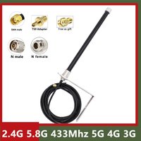 5G 4G LTE 3G GSM 2.4G 5.8G Dual Band 433Mhz Lora 433M Fiberglass Antenna 600~6000Mhz Omni WiFi FRP Helium Hotspot Miner Aerial