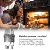 G9 Halogen Bulb 25W 500℃ Oven Microwave Refrigerator Light 220V/110V High Temp Resistant Replacement