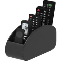 Multi-functional PU Leather Storage Organizer Box for Office Desk, Remote Controls Makeup Brushes | Elegant Desktop Accessory