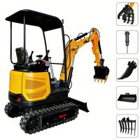 2026 Customized Mini Excavators 2 Ton With Multi Functional Cabs 1 Ton And 1.5 Ton Mini Excavators With Multiple Accessories