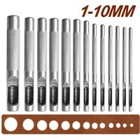 Round Leather Hollow Hole-making Tool Carbon Steel Punch Tools Craft DIY for Cutting Belts Rubber Watch Strap Puncher