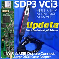 A+++ Full Chip VCI3 VCI-3 SDP3 Update for Scaniaa Industry Marine Trucks Buses Heavy Duty Engine Diagnose Programmer Rd/Blk Selc