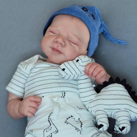 NPK 48CM Pascale Newborn Baby Reborn Doll Soft Body Realistic 3D Skin Hand-Painted Visible Veins Soft Touch for Collectors