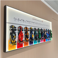 Pyłoszczelna, ścienna ramka ekspozycyjna na zestaw do składania Lego Speed Champions 77252 - Samochód Wyścigowy (Zestaw Lego Nie Jest Dołączony)