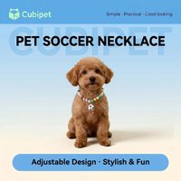 Pet Sports Ball Necklace for Dogs Cats Adjustable Beaded Collar with Soccer Basketball Baseball Pendant Cute Puppy Kitten Jewelr