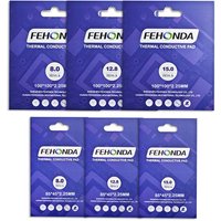 Fehonda Thermal Conductive Pad 15w 12w 8w 0.5/0.75/1.0/1.25/1.5/1.75/2.0/3.0Mm Gpu Cpu Silicone Termal Pad For Laptop