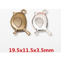 wholesale 70pcs retro birds charm Tibetan silver fit for Necklaces & Pendants metal jewelry findings256